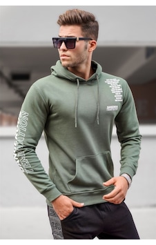 Madmext Haki Baskılı Erkek Sweatshirt 5313 Haki Madmext Haki Baskılı Erkek Sweatshirt 5313 Haki