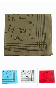 Nota Desenli Keten Bandana 50 50 Nota Desenli Keten Bandana 50 50