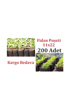 Fide Fidan Poşeti, 200 Adet, 11X22 Fidan Poşeti, Fidan Torbası Fide Fidan Poşeti, 200 Adet, 11X22 Fidan Poşeti, Fidan Torbası