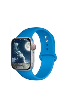 Apple Uyumlu  Watch Kordon 4 5 6 Se 7 38 40 41 42 44 45 MM Silikon Kordon (394922692)