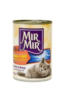 Mır Mır Mırmır Kedi Konserve 12x400 Gr Somonlu Ve Alabalıklı Mır Mır Mırmır Kedi Konserve 12x400 Gr Somonlu Ve Alabalıklı
