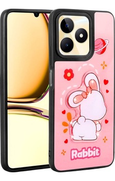 Realme C55 4g Uyumlu Case Shining Embossed Iconic Figured Amas Silicone Cover
