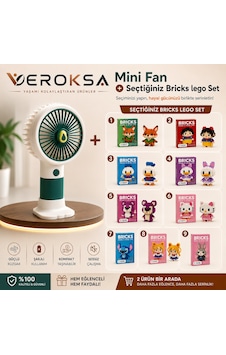 Yeşil Mini Fan + Seçtiğiniz Bricks Set Yeşil Mini Fan + Seçtiğiniz Bricks Set