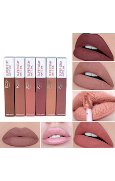 Roesia Rose Cosmetics Super Stay Model Kalıcı Lip Glos Ruj Serisi 6'lı Roesia Rose Cosmetics Super Stay Model Kalıcı Lip Glos Ruj Serisi 6'lı
