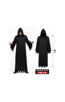 Premium Etkinlik Tema Ürkütücü Yetişkin Siyah Kapüşonlu Cellat Hayalet Kostümü 140 Cm Premium Etkinlik Tema Ürkütücü Yetişkin Siyah Kapüşonlu Cellat Hayalet Kostümü 140 Cm