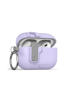 Apple Uyumlu AirPods Pro 3. Nesil İle Kılıf Standlı Kilitli Tpu Premium Matte Trip Case Lila Apple Uyumlu AirPods Pro 3. Nesil İle Kılıf Standlı Kilitli Tpu Premium Matte Trip Case Lila