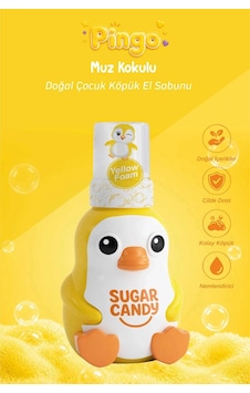 Sugar Candy Muz Kokulu Doğal Vegan Çocuk Köpük El Sabunu Pıngo 350 Ml Paraben İçermeyen Sarı Köpük Sugar Candy Muz Kokulu Doğal Vegan Çocuk Köpük El Sabunu Pıngo 350 Ml Paraben İçermeyen Sarı Köpük