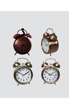 Retro Tarz Bronz Dekoratif Masa Saati Metal Gövde Yüksek Sesli Alarm Belirtilmemiş Retro Tarz Bronz Dekoratif Masa Saati Metal Gövde Yüksek Sesli Alarm Belirtilmemiş