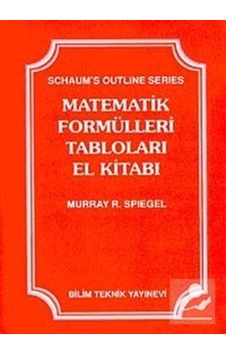 Matematik Formülleri Tabloları El Kitabı  -  Murray R. Spiegel  -  Bilim Teknik Yayınevi