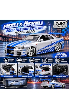 Evçem Hızlı & Öfkeli 2002 Nissan Skyline Model Aracı Evcem Evçem Hızlı & Öfkeli 2002 Nissan Skyline Model Aracı Evcem