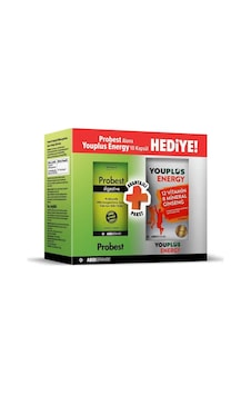Probest Digestive Probiyotik 20 Kapsül Alana + Youplus Energy 10 Tablet Hediye 8699514013037 Probest Digestive Probiyotik 20 Kapsül Alana + Youplus Energy 10 Tablet Hediye 8699514013037