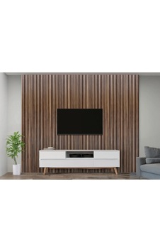 Baymoni Akustik Panel Hareli Ceviz 60x280x1,7cm Baymoni Akustik Panel Hareli Ceviz 60x280x1,7cm