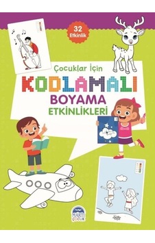 Çocuklar için Kodlama Etkinlikleri - Yeşil 2 - 32 Etkinlik- Martı Yayınları