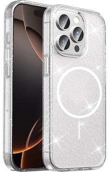 Apple Uyumlu iPad iPhone 15 Pro Max Kılıf M-safe Şarj Özellikli Parlayan Simli Saydam Renkli Zore Maris Kapak Şeffaf Apple Uyumlu iPad iPhone 15 Pro Max Kılıf M-safe Şarj Özellikli Parlayan Simli Saydam Renkli Zore Maris Kapak Şeffaf