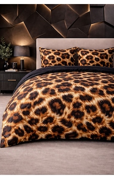 More Home Çift Kişilik Nevresim Takımı Lastikli Çarşaflı Leopar Post %100 Pamuk Ranforce 5d Siyah Çok Renkli More Home Çift Kişilik Nevresim Takımı Lastikli Çarşaflı Leopar Post %100 Pamuk Ranforce 5d Siyah Çok Renkli
