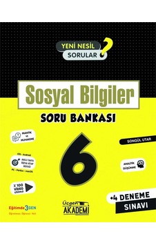Üçgen Akademi 6.Sınıf Sosyal Bilgiler Soru Bankası+4 Deneme