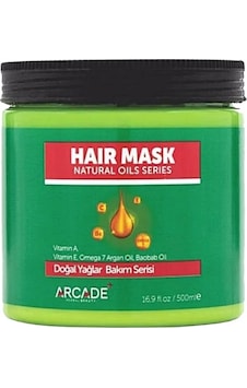 Arcade Doğal Yağlar Serisi Saç Bakım Maskesi 500 ML Arcade Doğal Yağlar Serisi Saç Bakım Maskesi 500 ML
