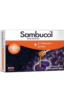 Sambucol Plus Kara Mürver Eki Takviye Edici Gıda 20 Pastil