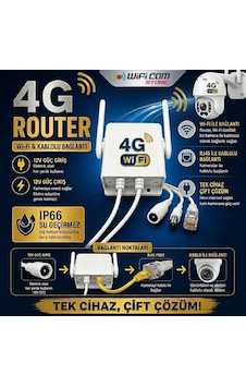 4g Router - Wi-fi Ve Kablolu Bağlantı Destekli Kamera İstasyonu