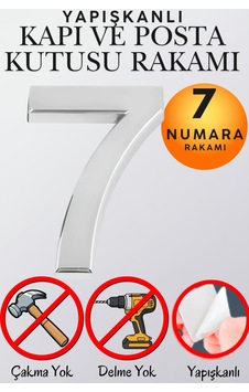 Krom Yapışkanlı Kapı Numarası 7 5 Cm / 50 Mm Küçük Boy Rakam Sayı - Daire, Posta Kutusu, Otel Oda No, Asansör, Kat Planı, Araç Model Ve Apartman İçi Dekoru İçin Kendinden Yapışkanlı Krom Numaratör 7 7 Krom Yapışkanlı Kapı Numarası 7 5 Cm / 50 Mm Küçük Boy Rakam Sayı - Daire, Posta Kutusu, Otel Oda No, Asansör, Kat Planı, Araç Model Ve Apartman İçi Dekoru İçin Kendinden Yapışkanlı Krom Numaratör 7 7