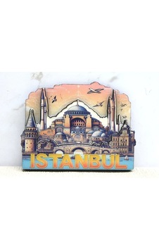 Ahşap İstanbul Temalı Magnet Alk4364 - Ahşap İstanbul Temalı Magnet Alk4364 -