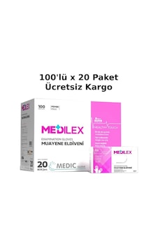Reflex Medilex Pudrasız Pembe Tpe Eldiveni 100'lü x 20 Kutu Reflex Medilex Pudrasız Pembe Tpe Eldiveni 100'lü x 20 Kutu