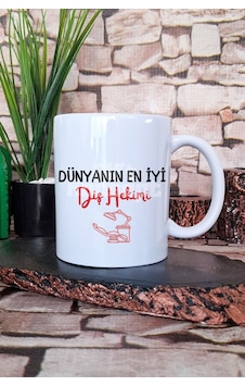 Dünyanın En İyi Diş Doktoru Baskılı Diş Doktoru Doğum Günü Hediyelik Kupa Bardak Beyaz Dünyanın En İyi Diş Doktoru Baskılı Diş Doktoru Doğum Günü Hediyelik Kupa Bardak Beyaz