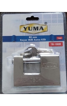 Yuma Ym 1080r Kayar Milli Asma Kilit 80 Mm Yuma Ym 1080r Kayar Milli Asma Kilit 80 Mm