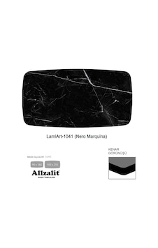 Lamiart Masa Tablası 90x180 - Dclamart-1041 - Nero Marquina Çok Renkli Lamiart Masa Tablası 90x180 - Dclamart-1041 - Nero Marquina Çok Renkli