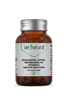 Venatura Zeaksantin Lutein Resveratrol ve Vitamin C Takviye Edici Gıda 30 Yumuşak Kapsül