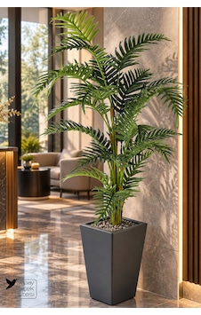 Yapay Çiçek Sitesi Ahşap Saksıda Yapay Areka Palmiyesi 145 Cm İç Mekan Dekorasyonu Yeşil Yapay Çiçek Sitesi Ahşap Saksıda Yapay Areka Palmiyesi 145 Cm İç Mekan Dekorasyonu Yeşil