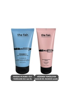 The Fair Hassas ve Kuru Ciltler için Temizleme Jeli 150 ML + Kaolin Kil Makesi 100 ML The Fair Hassas ve Kuru Ciltler için Temizleme Jeli 150 ML + Kaolin Kil Makesi 100 ML