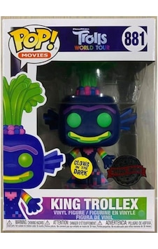 Funko Pop Filmler Trolls World Tour Special Limited Edition King Arabası Karanlıkta Parlayan