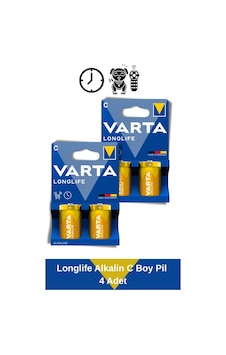 Longlife Alkalin C Boy Pil 4 Adet