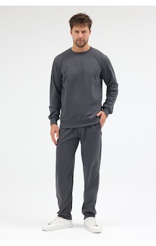 Mmetalic Antrasit Relaxed Fit Bisiklet Yaka Sweatshirt Düz Paça Erkek Eşofman Takımı Mtlce3847 Mmetalic Antrasit Relaxed Fit Bisiklet Yaka Sweatshirt Düz Paça Erkek Eşofman Takımı Mtlce3847