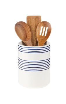 Kate Spade New York 885892 Charlotte Street Utensil Crock, Blue Çok Renkli Kate Spade New York 885892 Charlotte Street Utensil Crock, Blue Çok Renkli
