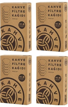 Kahve Dünyası No: 4 Kahve Filtre Kağıdı 4 x 80'li Kahve Dünyası No: 4 Kahve Filtre Kağıdı 4 x 80'li