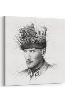 Olla 100x100 Cm 12406k Mustafa Kemal Atatürk Kare Kanvas Tablo Olla 100x100 Cm 12406k Mustafa Kemal Atatürk Kare Kanvas Tablo