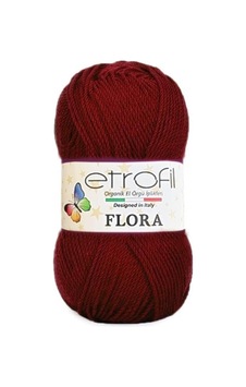Tr Etrofil Flora Patiklik Çoraplık El Örgü İpi 73035 Bordo Diğer