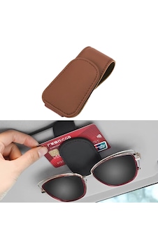 Microcase Universal Suni Deri Oto Güneş Gözlük Tutucu Askılık Mıknatıslı - Al5240 Microcase Universal Suni Deri Oto Güneş Gözlük Tutucu Askılık Mıknatıslı - Al5240