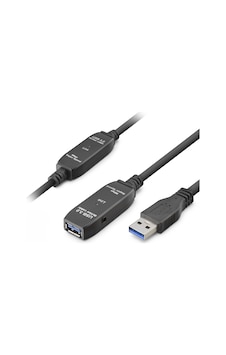 Büro Ev Ofis Cihazları İçin 10mt Siyah Usb3.0 Active Repeater Uzatma Kablosu Büro Ev Ofis Cihazları İçin 10mt Siyah Usb3.0 Active Repeater Uzatma Kablosu