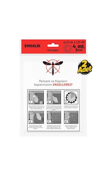 Proalet Tek Kanat Pratik Sineklik, 0.75 M X 1.25 M Tül, Kapı & Pencere Uyumlu, 4 M Yapıştırma Bantlı 2 Adet Sku: Mır8690010033123 Proalet Tek Kanat Pratik Sineklik, 0.75 M X 1.25 M Tül, Kapı & Pencere Uyumlu, 4 M Yapıştırma Bantlı 2 Adet Sku: Mır8690010033123