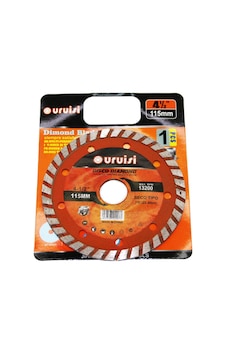 Uruisi 115 Mm 22.2 Mm Elmas Mermer Kesici Delikli Turbo