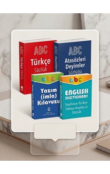 Okul Ve Eğitim İçin Tam Referans Seti: Türkçe Sözlük, İmla Kılavuzu, Atasözleri & İngilizce Sözlük 4'lü Paket Okul Ve Eğitim İçin Tam Referans Seti: Türkçe Sözlük, İmla Kılavuzu, Atasözleri & İngilizce Sözlük 4'lü Paket