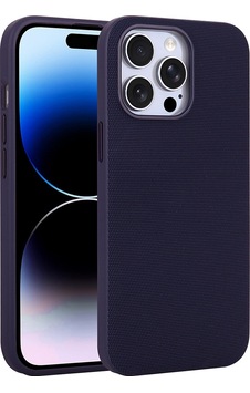 Teleplus İphone 14 Pro Max Kılıf M-safe Uyumlu Miami Kumaş Tasarım Kapak Mor Teleplus İphone 14 Pro Max Kılıf M-safe Uyumlu Miami Kumaş Tasarım Kapak Mor