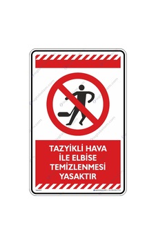 Tazyikli Hava Ile Elbise Temizlenmesi Yasaktır (546157007)