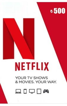 Netflix Hediye Kartı 500 Tl Netflix Hediye Kartı 500 Tl
