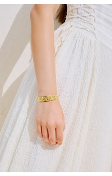 Moon Kabartmalı Taşlı Bileklik Gold Ss26blk00060-51 Moon Kabartmalı Taşlı Bileklik Gold Ss26blk00060-51