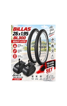 Billas 26x1.95 Dış Lastik Bl300 Bisiklet Lastiği + İç Lastik Servis Marka 2 Şer Adet Takım Billas 26x1.95 Dış Lastik Bl300 Bisiklet Lastiği + İç Lastik Servis Marka 2 Şer Adet Takım