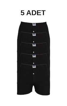Erkek Siyah Boxer Penye 5'li Paket Berrak 1099 Abani Classic Erkek Siyah Boxer Penye 5'li Paket Berrak 1099 Abani Classic